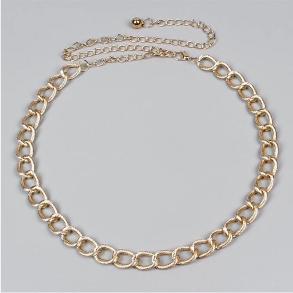 ZARA Gold Chain Belt Waist NEW - Picture 2 of 5
